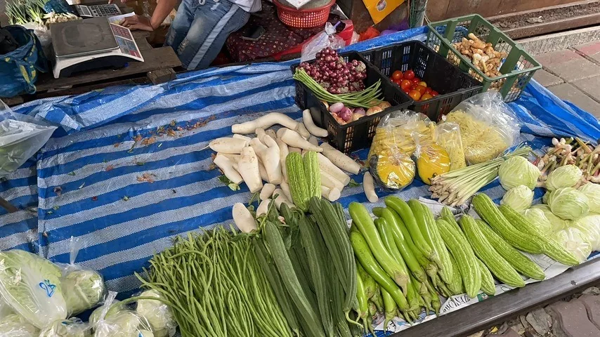 Ordinary vegetable vendor