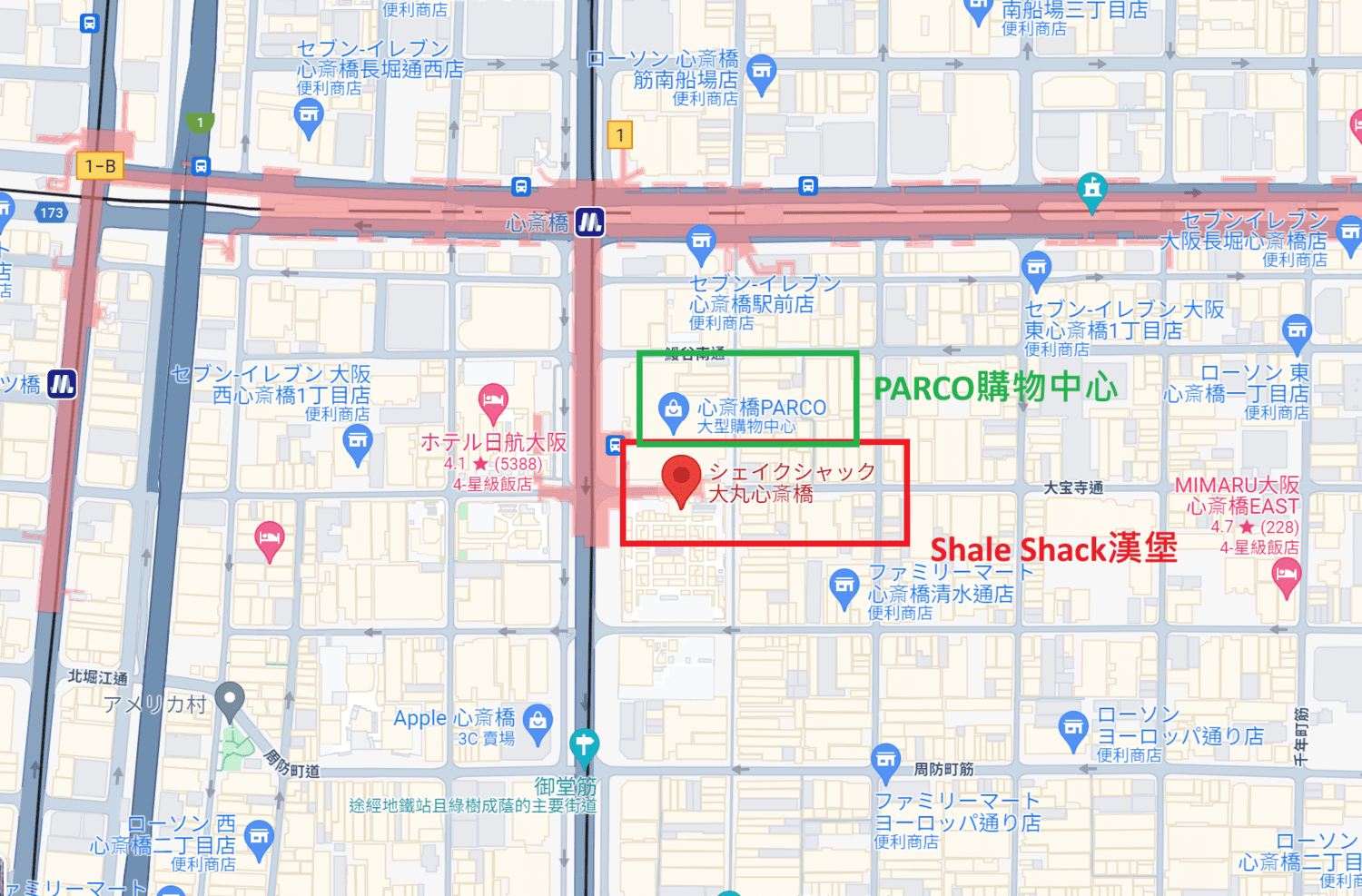 shake shack地理位置